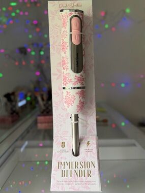Dwell Studio pink rose floral girly cottage core decor submersion blender NEW